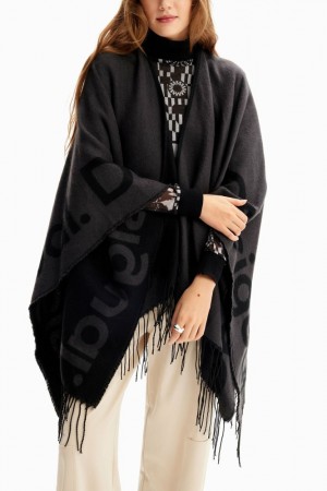 Ponchos Desigual Reversible logo Mujer | 4325067-BM