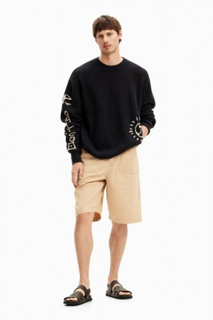 Sudaderas Desigual Embroidered sweater Hombre | 0923876-RY