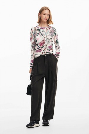 Suéteres Desigual Sweater with floral details Mujer | 3075921-AQ