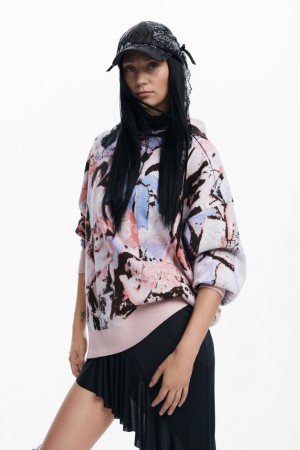 Suéteres Desigual Victorian Sweatshirts María Escoté Mujer | 6831425-PL