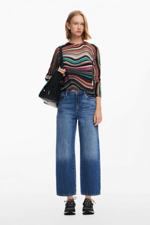 Suéteres Desigual Wavy striped Mujer | 3524178-JM
