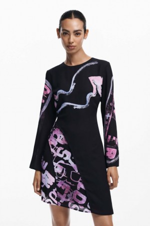 Vestido Desigual Asymmetric short with letters Mujer | 6805347-OF