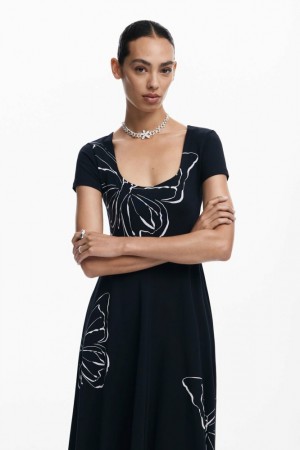 Vestido Desigual Butterfly midi Mujer | 6318759-ZB