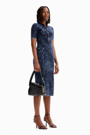 Vestido Desigual Denim-effect Mujer | 9045813-FX