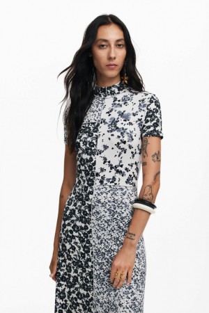 Vestido Desigual Floral midi Mujer | 3764085-BY