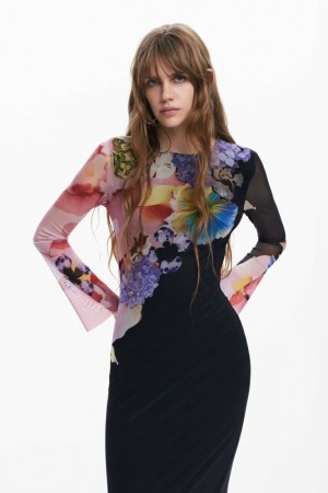 Vestido Desigual Floral midi Mujer | 4075291-IC