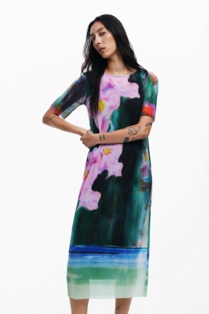 Vestido Desigual Floral midi Mujer | 9583162-CD