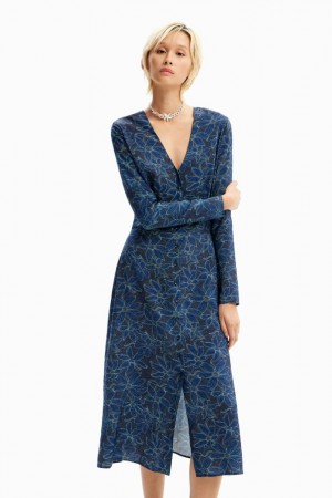 Vestido Desigual Floral midi shirt Mujer | 7064285-GE