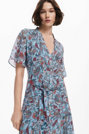 Vestido Desigual Floral print midi Mujer | 6782913-TL