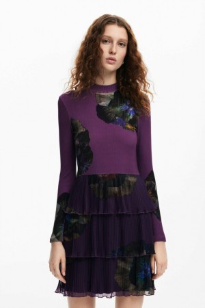 Vestido Desigual Floral ruffle Mujer | 3859172-WT