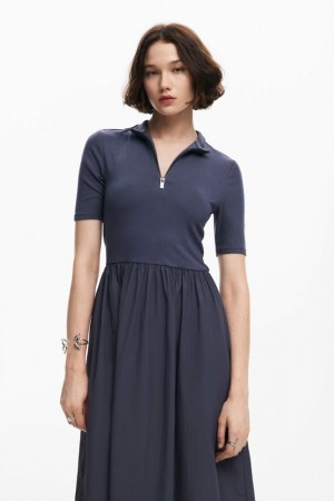 Vestido Desigual Hybrid midi Mujer | 3791245-SO