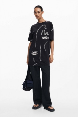 Vestido Desigual Illustrated Mujer | 4805279-FK