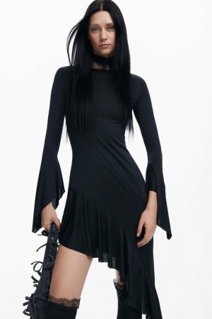 Vestido Desigual María Escoté asymmetric black Mujer | 4927835-LG