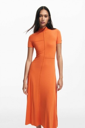 Vestido Desigual Midi with high neck Mujer | 8945672-RB