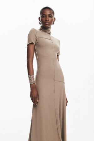 Vestido Desigual Midi with high neck Mujer | 5026974-MJ