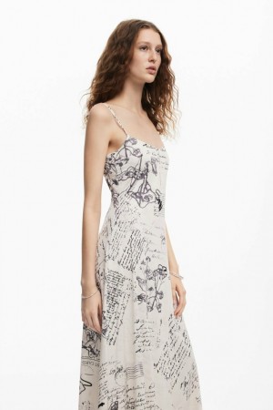 Vestido Desigual Newspaper print Mujer | 1523064-NJ