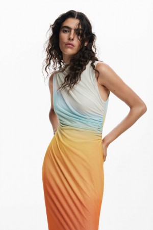Vestido Desigual Ombre tulle Mujer | 4596172-PQ