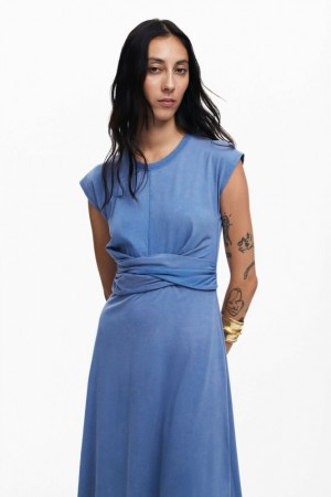 Vestido Desigual Ruched midi Mujer | 4380621-ND