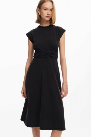Vestido Desigual Ruched midi Mujer | 6203845-TX