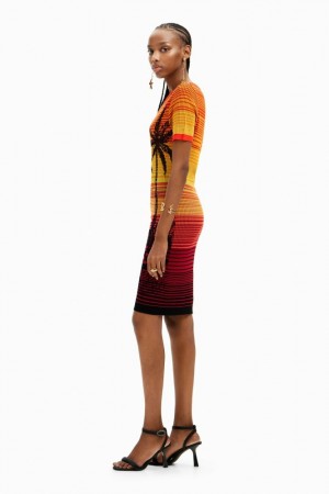 Vestido Desigual Short knit palm tree Mujer | 3825947-RW